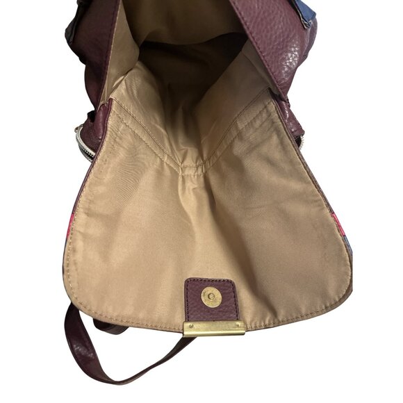 Relic by Fossil Crossbody Bag – Colorblock Faux Leather – Burgundy, Red & Blue – - Picture 5 of 10